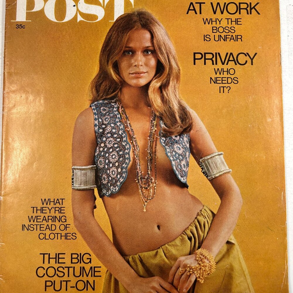 THE SATURDAY EVENING POST July 27 1968 Vintage Magazine Women Work Privacy Issue